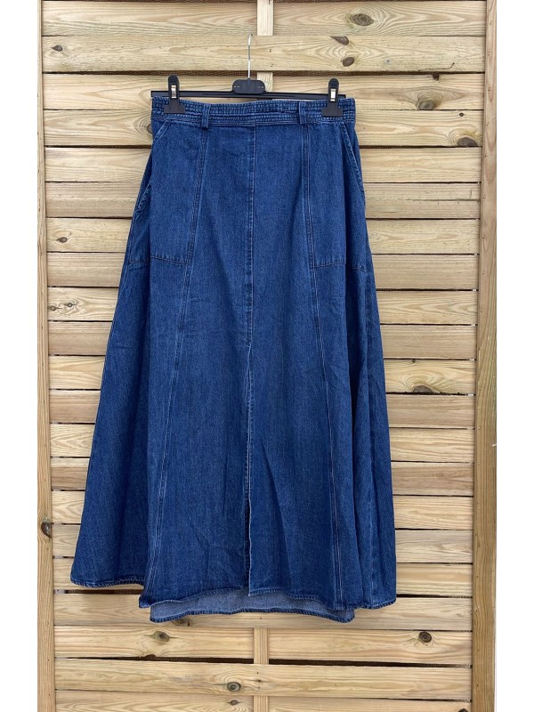 Falda vaquera evasé