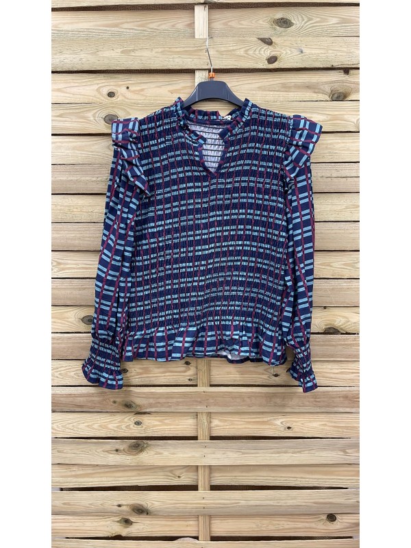 Camisa Candela volante en hombros