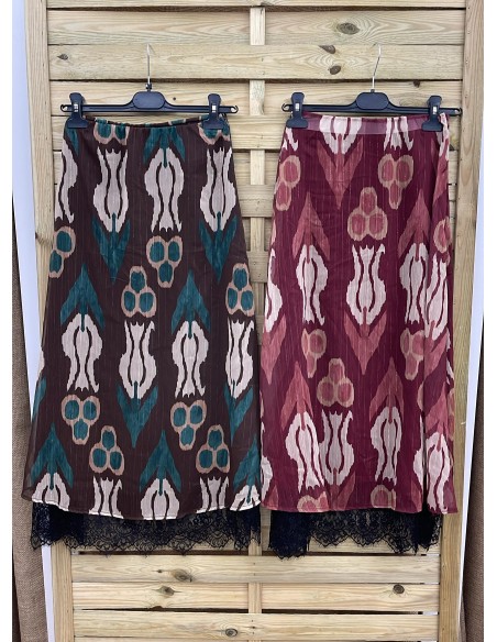 Camisa cenefa con brillito vertical