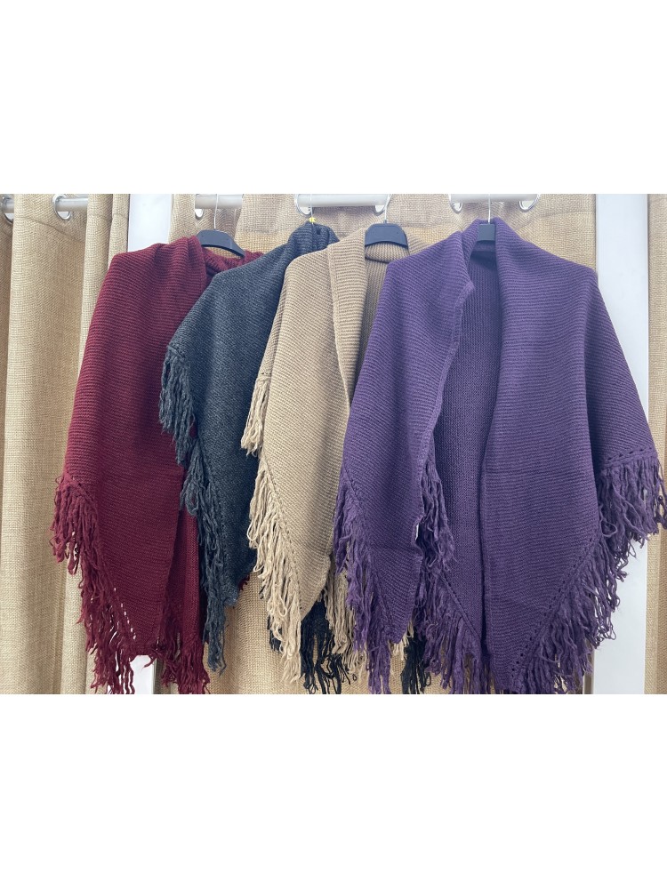 Poncho de flecos