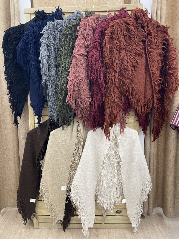 Capa de lana reversible