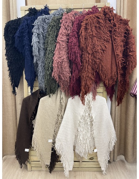 Capa de lana reversible