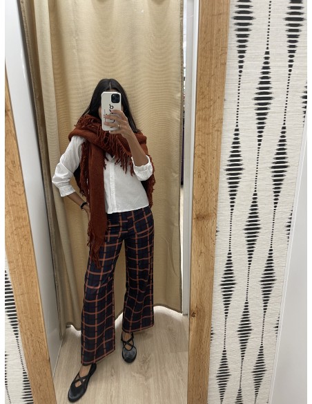 Capa de lana reversible