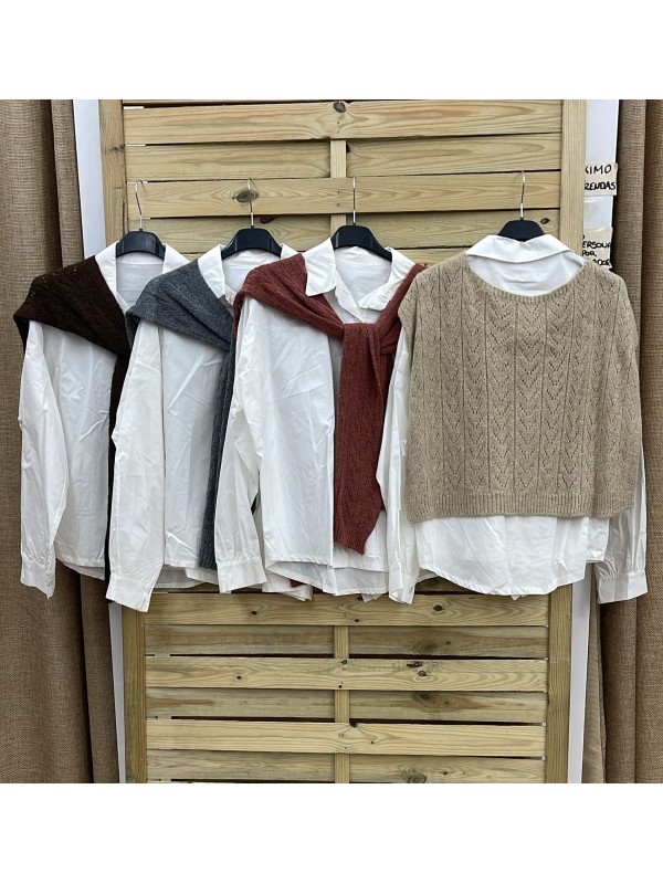 Camisa básica con capitán de punto