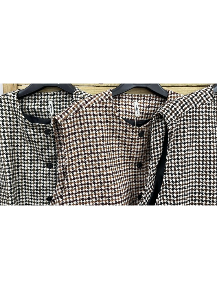 Chaleco pata de gallo Jara