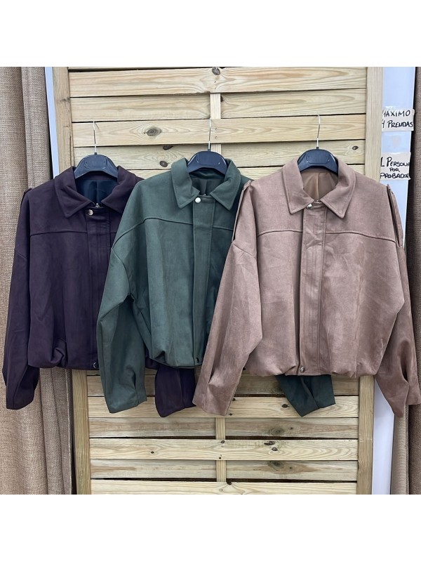 Bomber vintage efecto ante