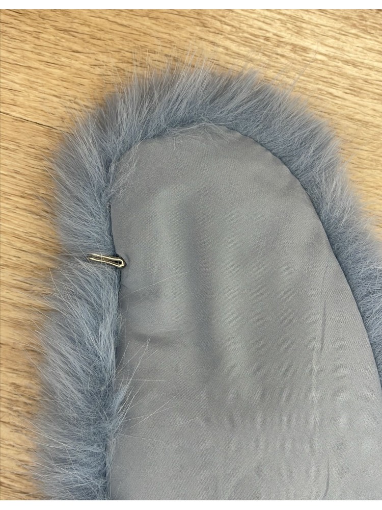 Cuello de pelo sintetico 88cm