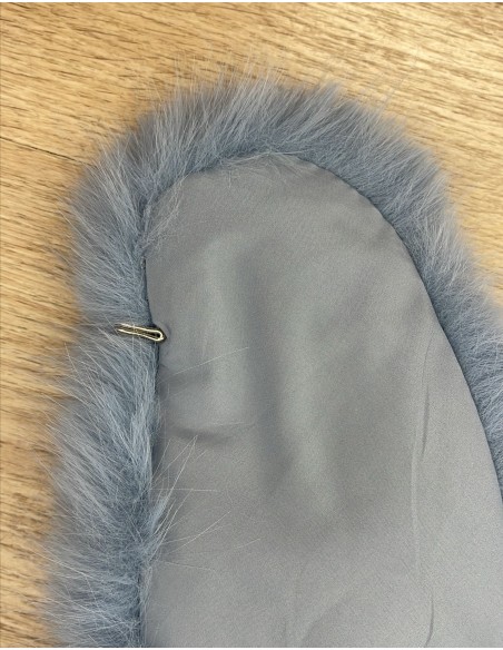 Cuello de pelo sintetico 88cm