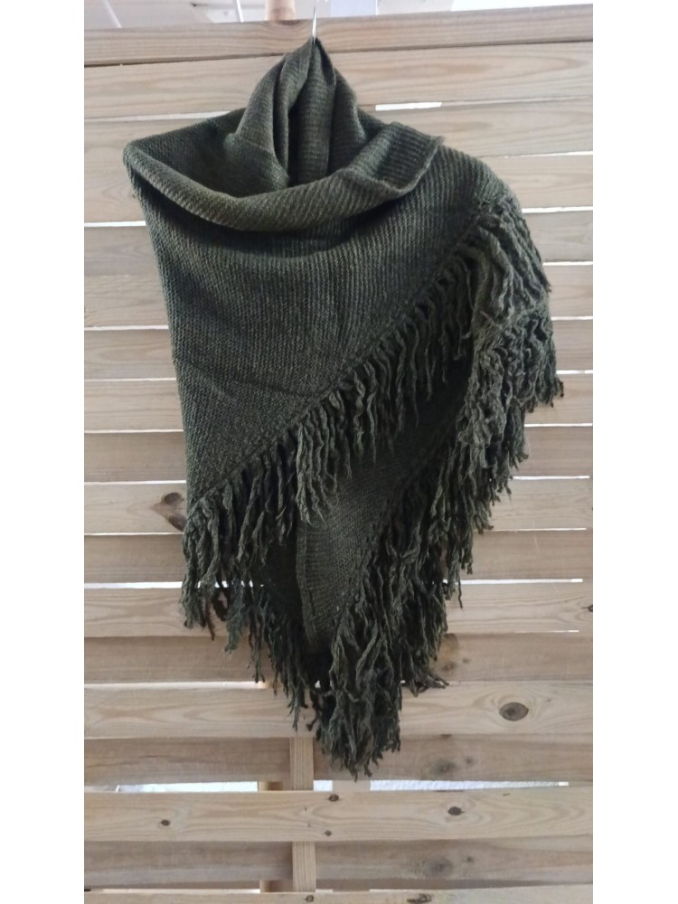 Poncho de flecos