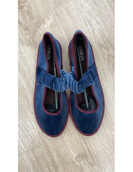 Bailarina bicolor con tira ancha elastica