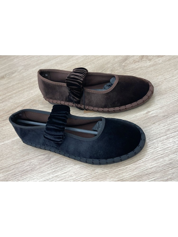 Bailarina lisa con tira ancha elástica