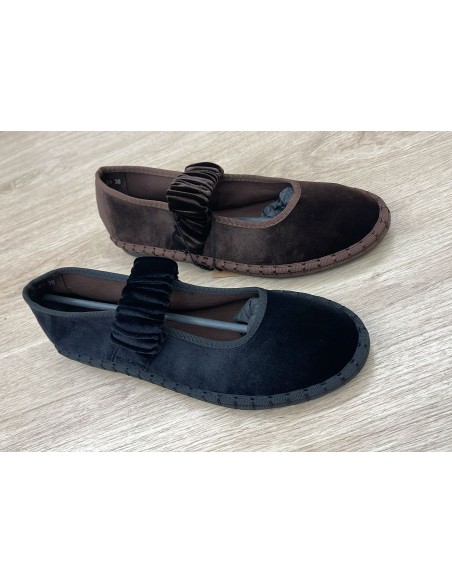 Bailarina lisa con tira ancha elástica