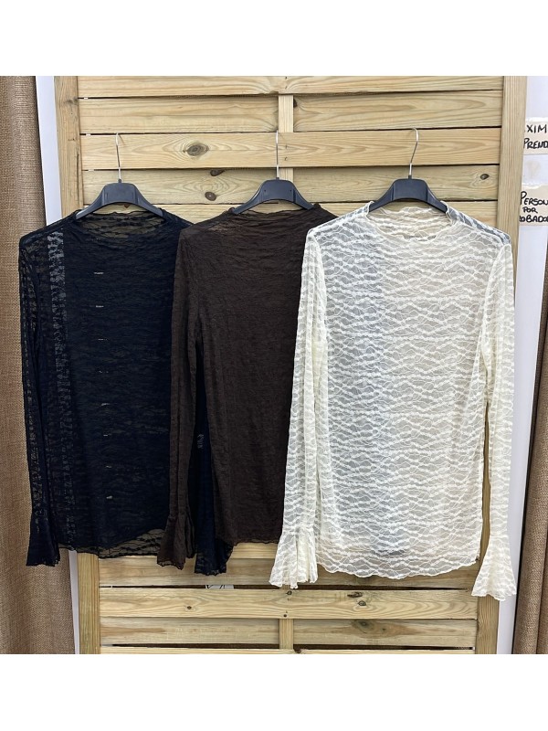 Top encaje transparencias