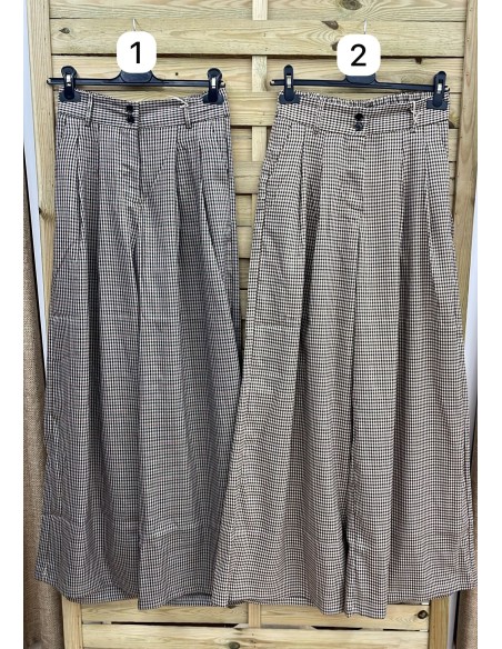 Pantalon palazzo de cuadritos