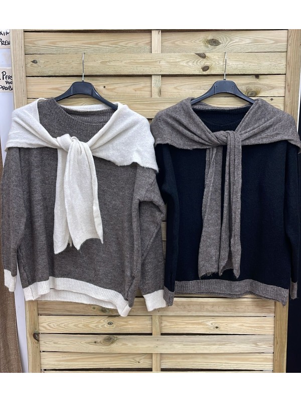 Jersey bicolor con capita