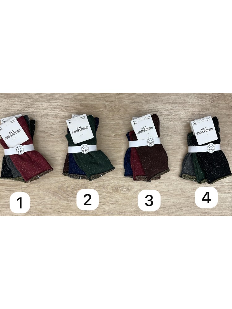 Pack calcetines brillito vivo dorado