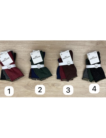 Pack calcetines brillito vivo dorado