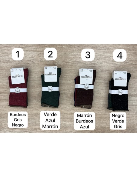 Pack calcetines brillito vivo dorado