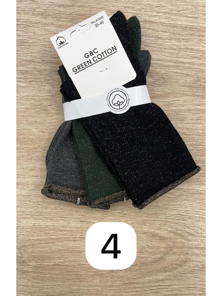 Pack calcetines brillito vivo dorado
