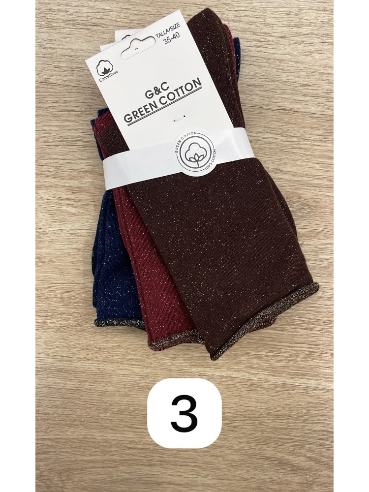 Pack calcetines brillito vivo dorado