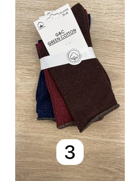 Pack calcetines brillito vivo dorado