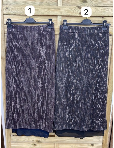 Falda midi brillito Carla