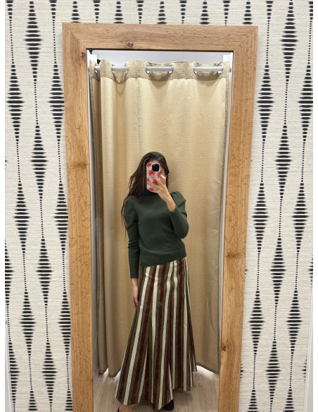 Falda evasé tricolor Emma