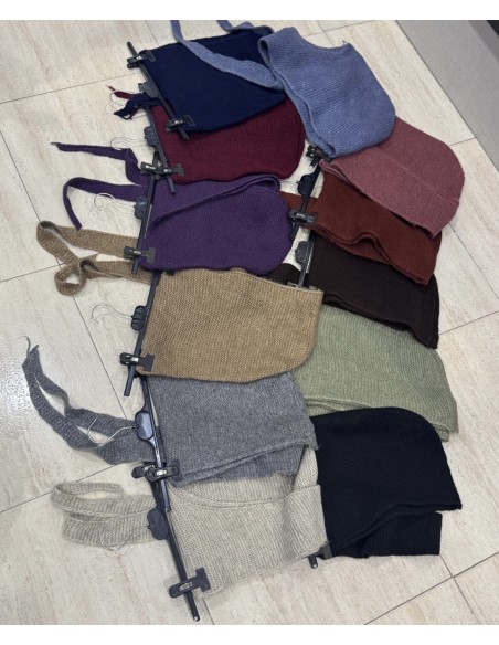 Bufanda de lana con gorro