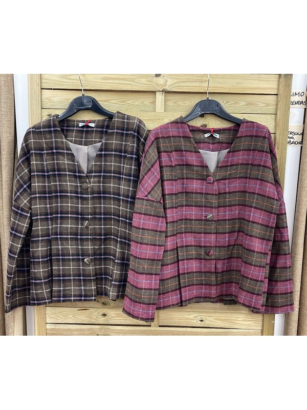 Chaqueta de cuadros Rita