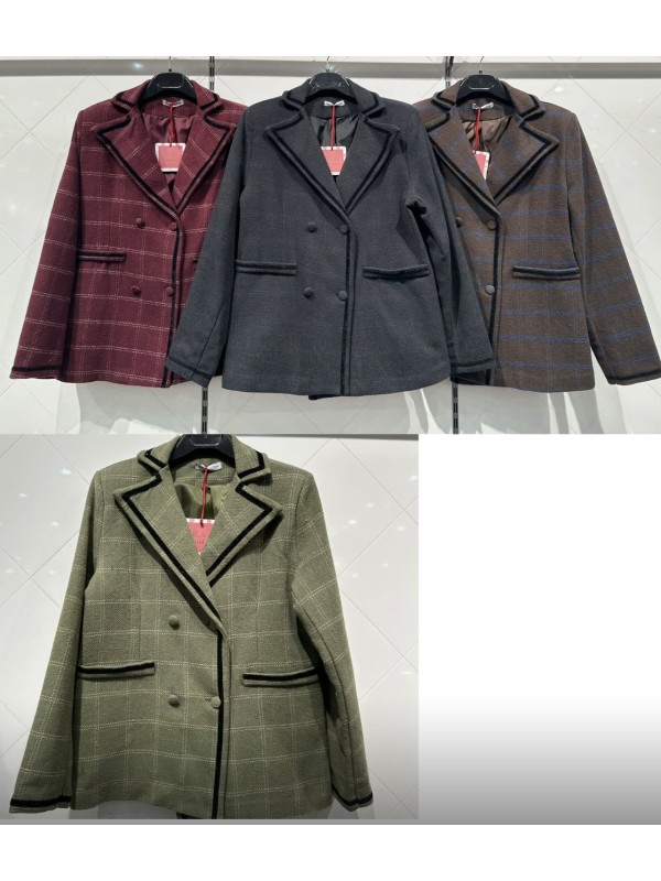 Blazer Lucia doble vivo negro