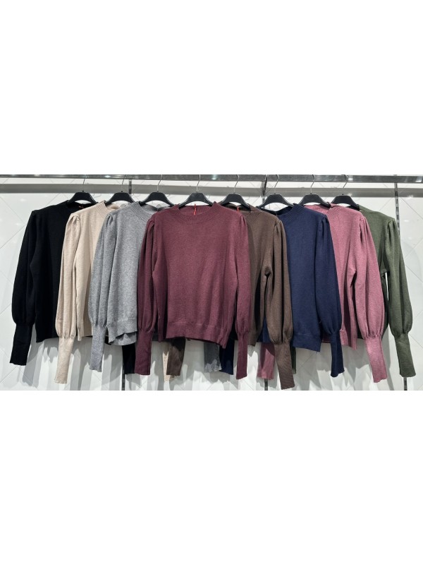 Jersey con vuelo en hombros y maxi puños