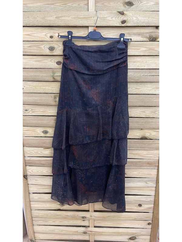 Falda Camila estampada con brillito