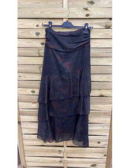 Falda Camila estampada con brillito