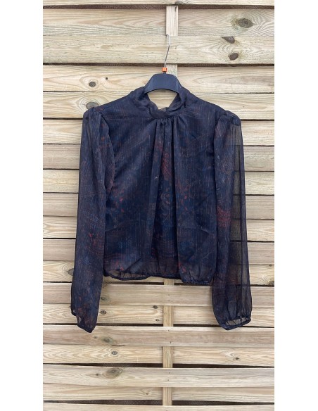 Camisa Camila estampada con brillito