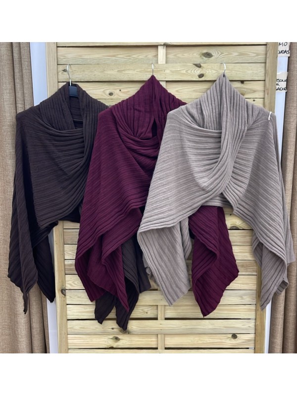 Capa corta cruzada de canalé