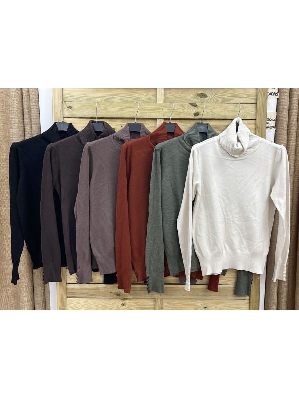 Jersey básico de cuello alto