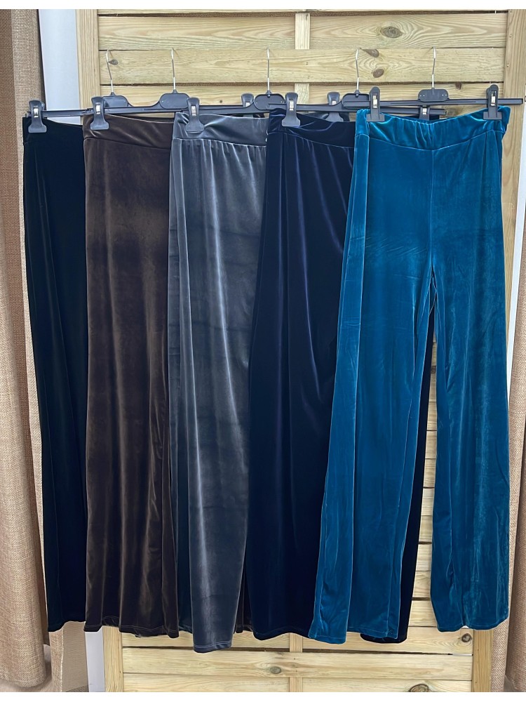 Pantalon recto terciopelo Lia