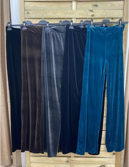 Pantalon recto terciopelo Lia