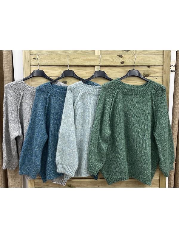 Jersey de lana costura vista