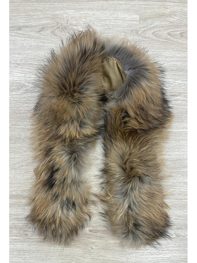 Maxi cuello de pelo natural 104cm