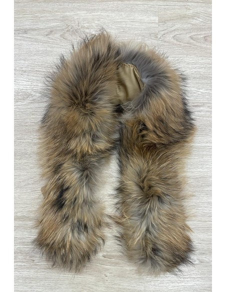 Maxi cuello de pelo natural 104cm