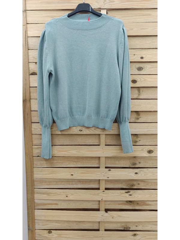 Jersey con vuelo en hombros y maxi puños 2