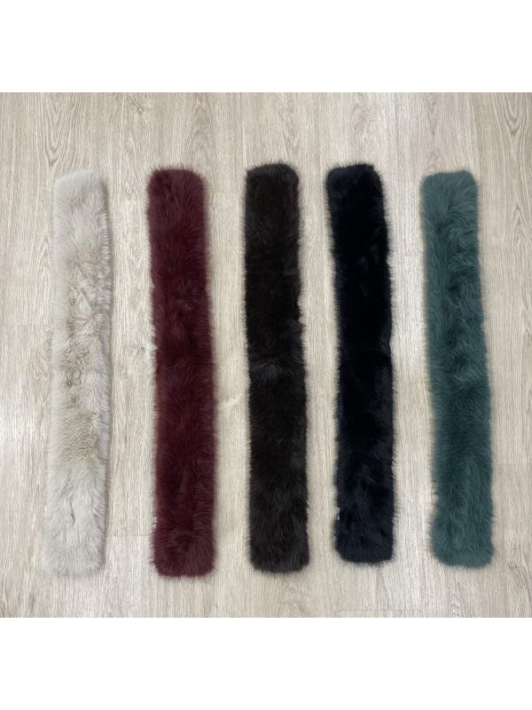 Cuello de pelo sintético cruzado 95cm