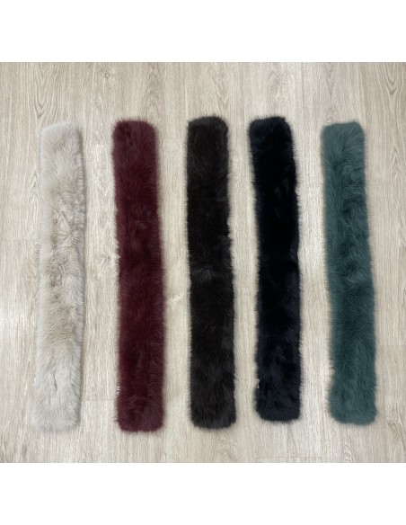 Cuello de pelo sintético cruzado 95cm