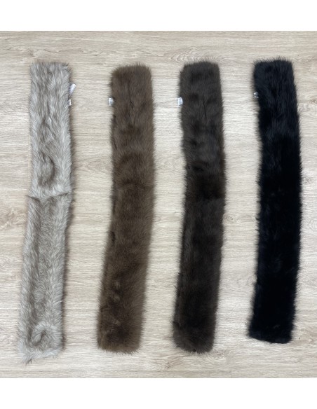 Cuello de pelo sintético cruzado 92cm