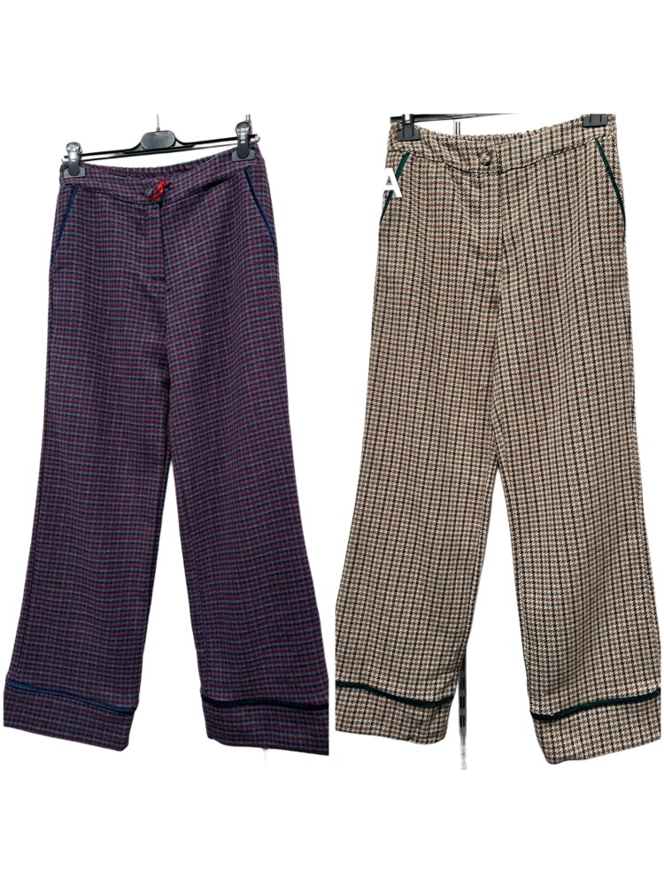 Pantalon pata de gallo con vivo