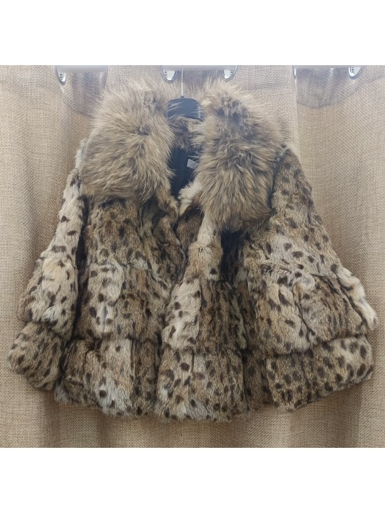 Abrigo capitas de pelo natural