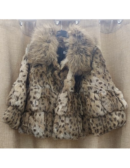 Abrigo capitas de pelo natural