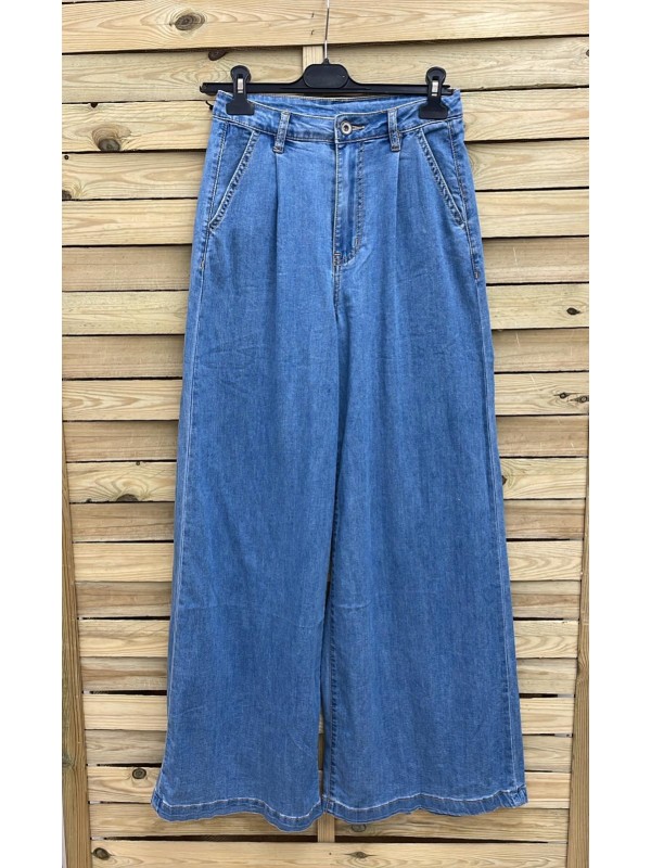 Jeans con pinza delantera