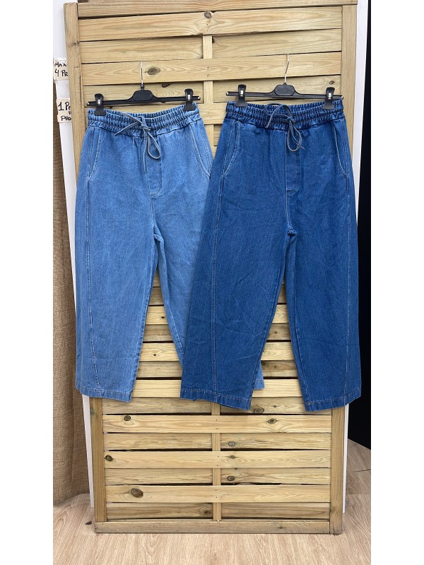 Jeans cintura elástica